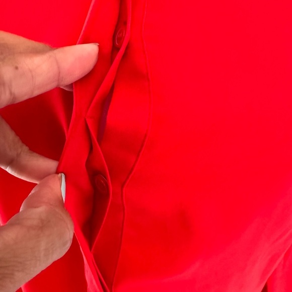 J. Crew Red Dressy Oversized Tunic - Picture 6 of 8